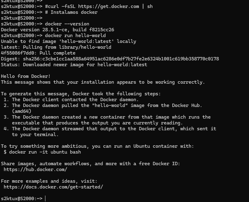 Instalación de Docker