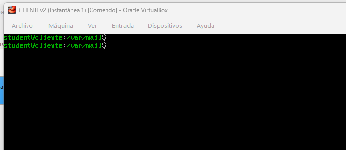 Ejemplo de prompt de shell