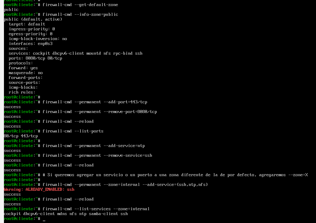 firewall-cmd ejemplo