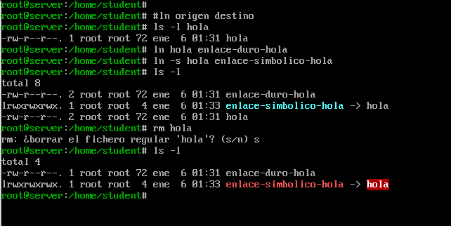 Diferencia entre enlaces
