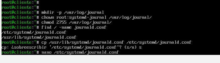 logs persistent
