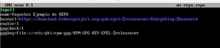 Estructura de un archivo .repo