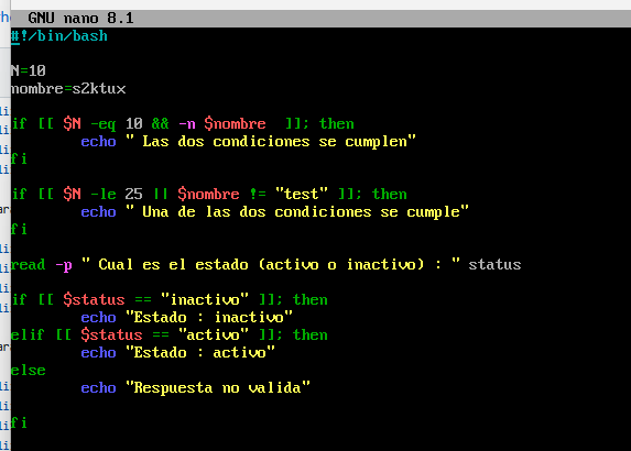 Script condicional compuesto