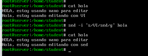 Uso de sed para transformaciones