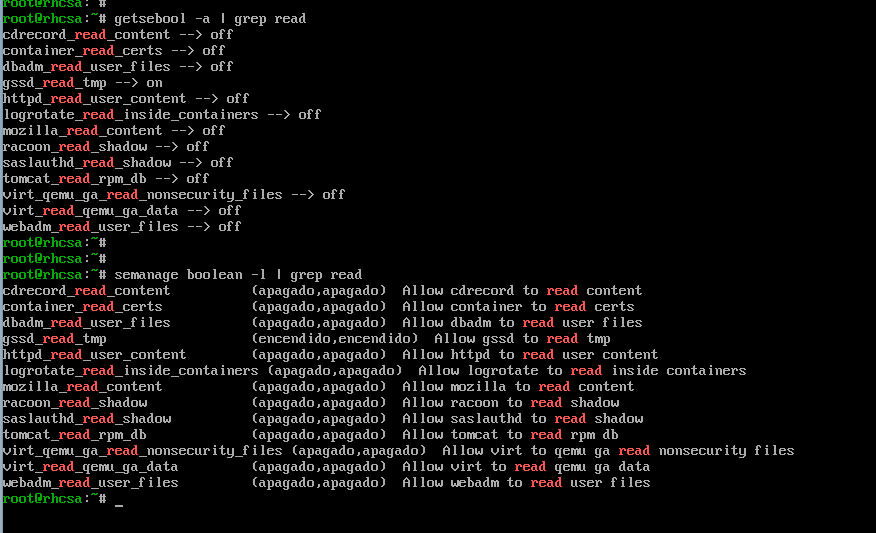 Booleanos SELinux