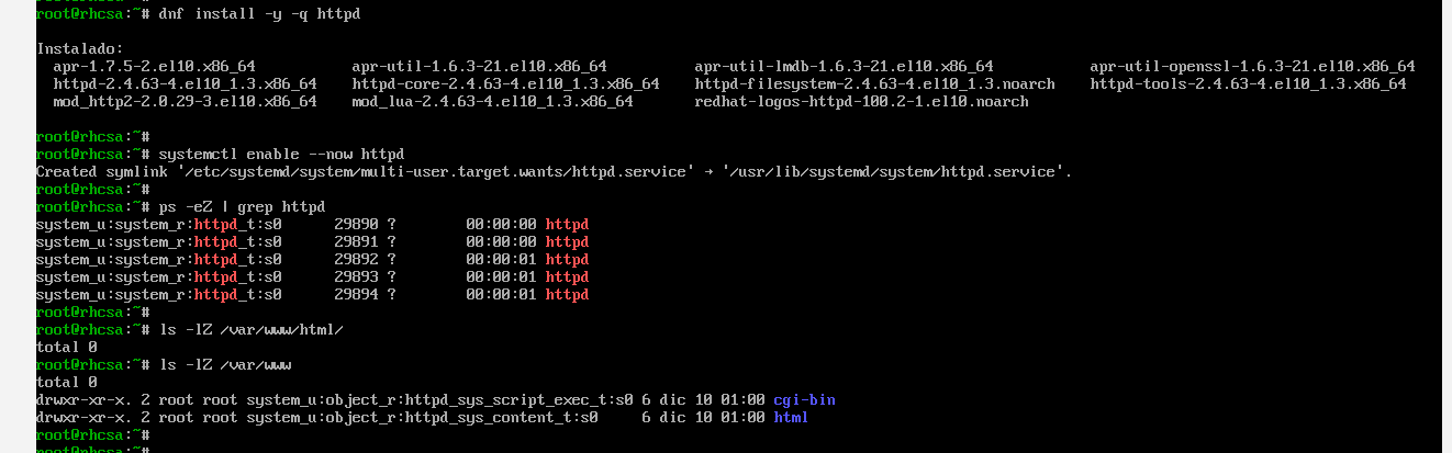 Contextos SELinux