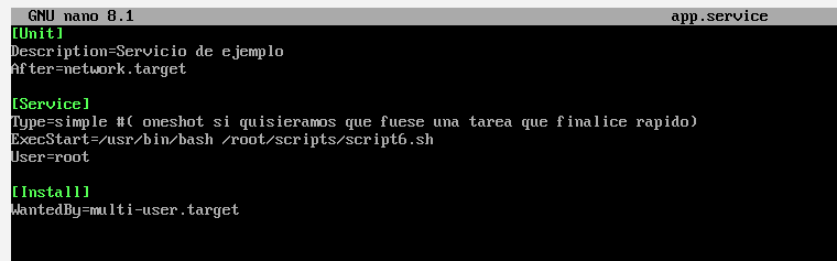 systemctl ejemplo