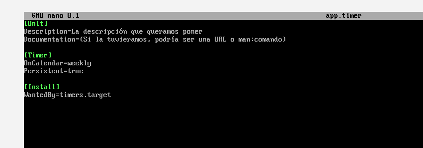 systemd timer ejemplo