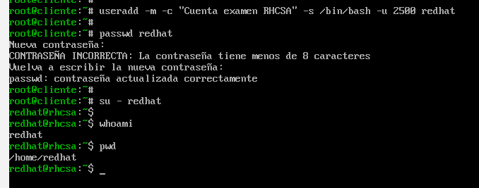 Ejemplo de gestión de usuarios